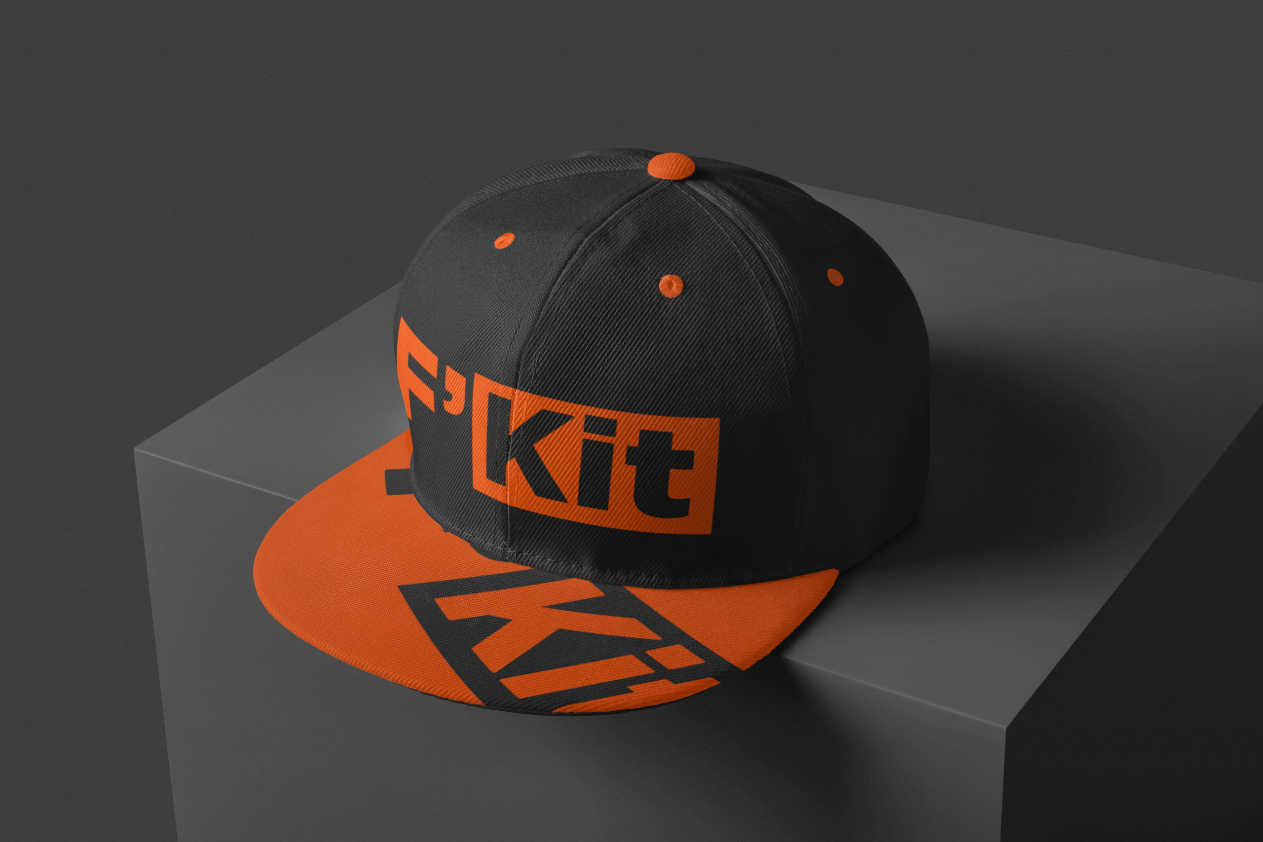 the F'Kit hat front top view Frankly Numb the F'Kit hat front top view
